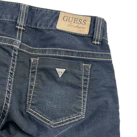 Guess Jeans Womens Size 27 Black Bootcut Denim Mid Rise Stretch Flare - Picture 7 of 8